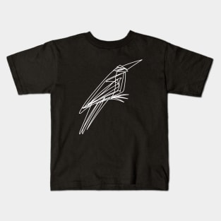 Bird continuous line trendy illustration Kids T-Shirt